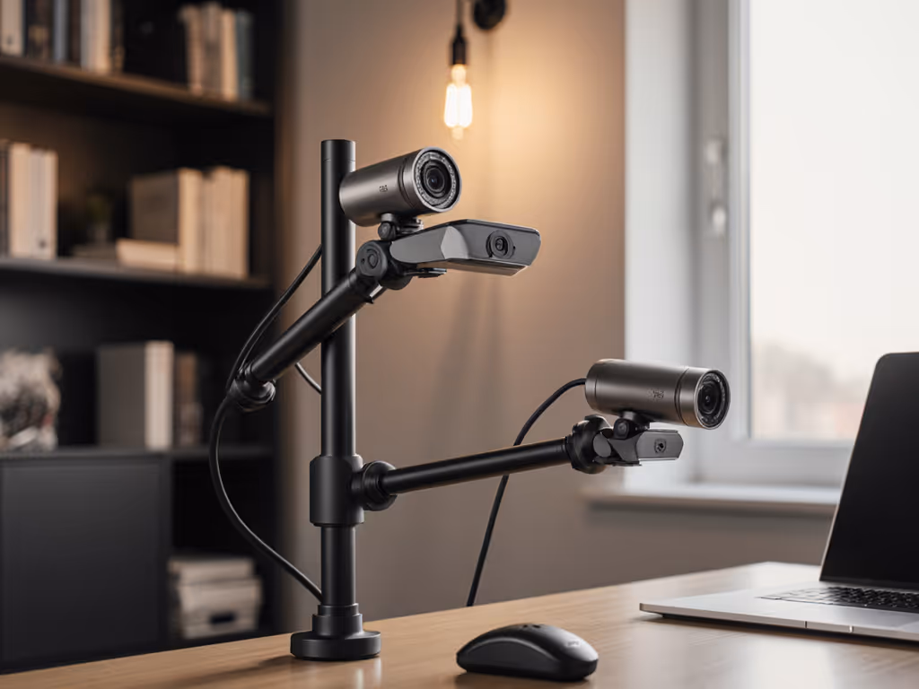 Advanced Webcam Mounting: Space-Saving Multi-Angle Setups